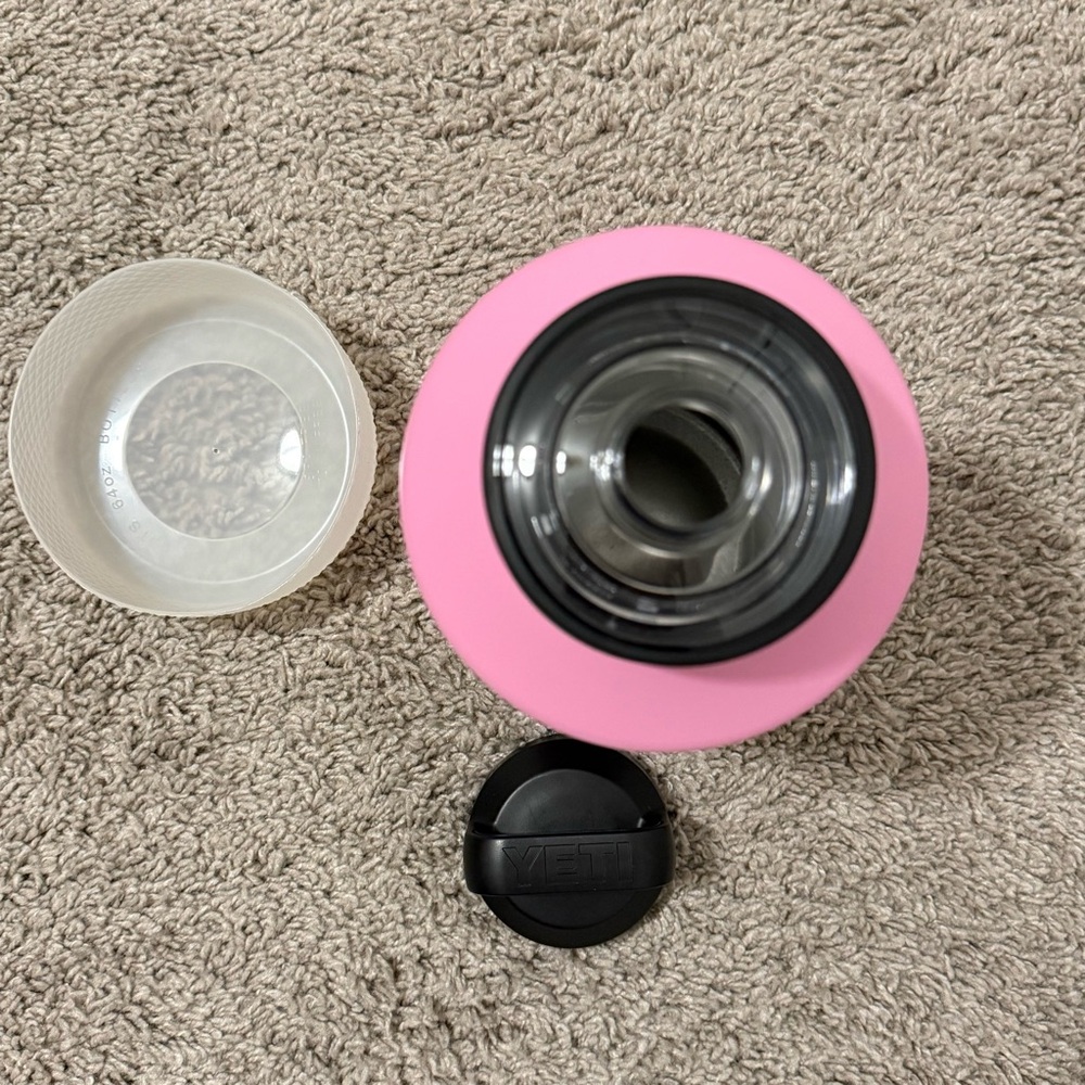 Yeti Rambler 64 OZ Bottle Power Pink Chug Cap Half Gallon Limited Edition - Picture 5 of 7